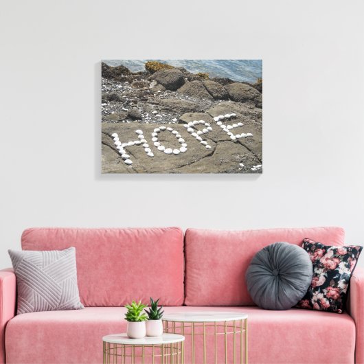 Hope Oceanside Canvas Afdruk (Insitu (Woonkamer))
