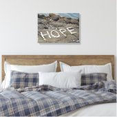 Hope Oceanside Canvas Afdruk (Insitu (Slaapkamer))