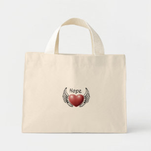 Hope on Angel Wings Canvas tas