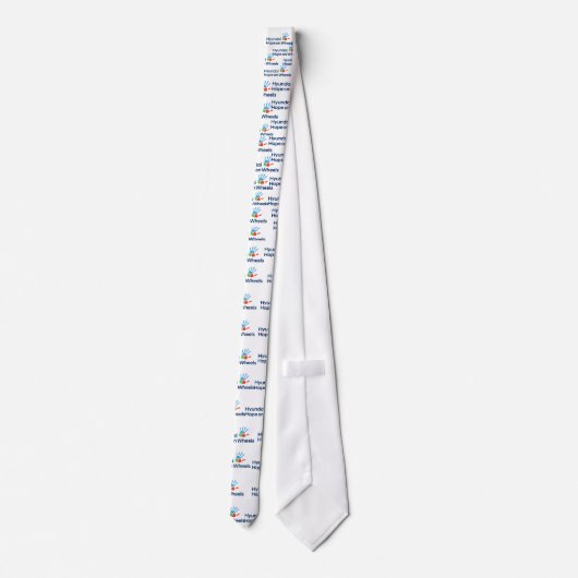 Hope On Wheels Logo T-Shirt Neck Tie Stropdas (Achterkant)