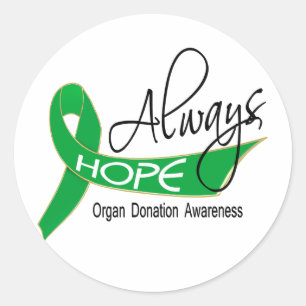 Hope Organ Donation Ronde Sticker