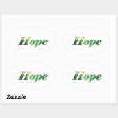 Hope. Ovale Sticker (Vel)