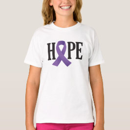 Hope Paarse Ribbon T-shirt
