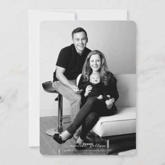 Hope Peace Joy en Laughter Holiday Photo Card Feestdagenkaart (Achterkant)