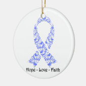 Hope Periwinkle Awareness Ribbon Keramisch Ornament (Links)