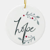Hope Personalized Christmas Keramisch Ornament (Voorkant)