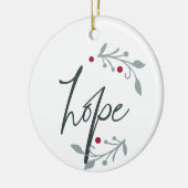 Hope Personalized Christmas Keramisch Ornament (Links)
