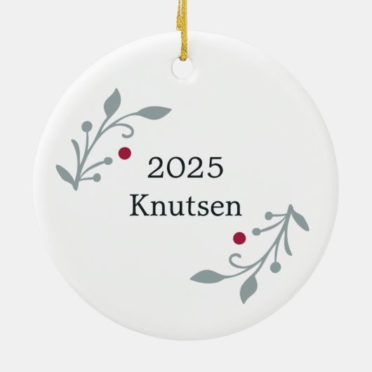 Hope Personalized Christmas Keramisch Ornament (Achterkant)