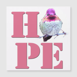 HOPE Pink Anna's Hummingbird Foto Magnetisch
