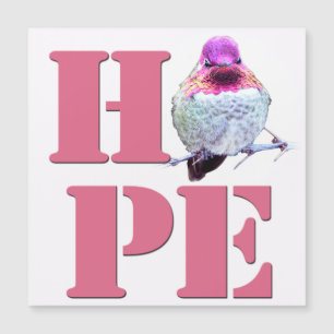 HOPE Pink Anna's Hummingbird Foto Magnetisch