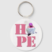 HOPE Pink Anna's Hummingbird Foto Sleutelhanger (Achterkant)