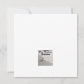 HOPE Pink Anna's Hummingbird Photo Square Card Bedankkaart (Achterkant)