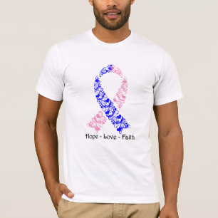 Hope Pink en Blue Awareness Ribbon T-shirt