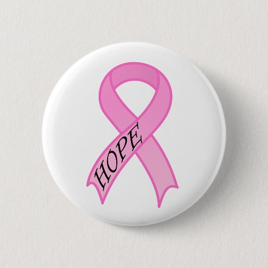 Hope Pink Ribbon Button (Voorkant)