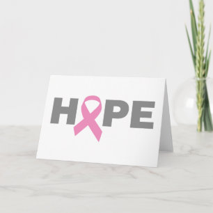 Hope Pink Ribbon-kaart Kaart