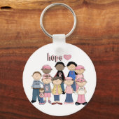 Hope Pink Ribbon Sleutelhanger (Voorkant)