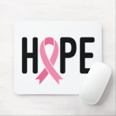 HOPE Pink Ribbon Survivor Fighter Breast Cancer Muismat (Met muis)