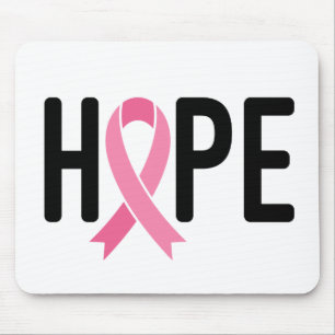 HOPE Pink Ribbon Survivor Fighter Breast Cancer Muismat