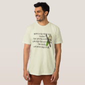 Hope Poem van Emily Dickinson met Quaker Parakeet T-shirt (Voorkant volledig)