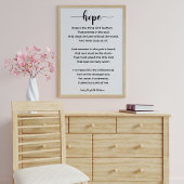 Hope Poem van Emily Elizabeth Dickinson Poster