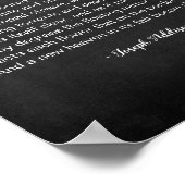Hope Poem van Joseph Addison Black en White Poster (Hoek)