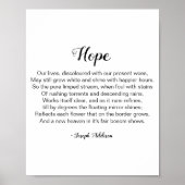 Hope Poem van Joseph Addison Poster (Voorkant)