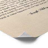 Hope Poem van Joseph Addison Vintage Poster (Hoek)