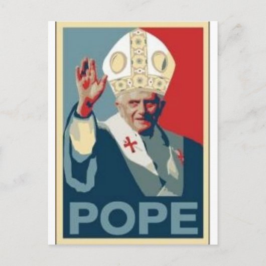 HOPE POPE BRIEFKAART (Voorkant)
