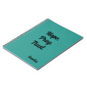 Hope Pray Trust gepersonaliseerd Notitieboek (Linkerzijde)