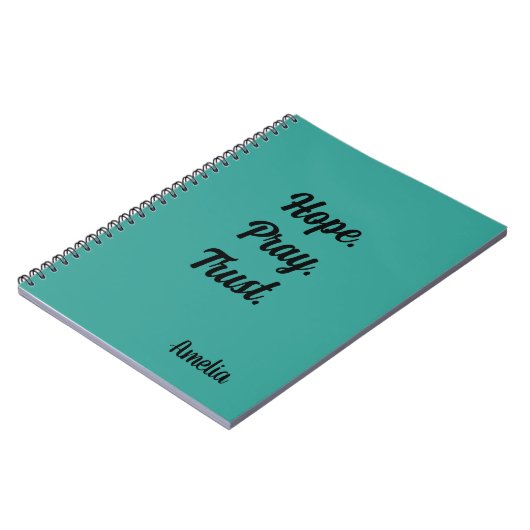 Hope Pray Trust gepersonaliseerd Notitieboek (Linkerzijde)