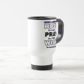 Hope Pray Wish...Chiari Travel Mug Reisbeker (Voorkant rechts)