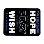 Hope Pray Wish...CVS Magneet (Horizontaal)