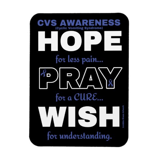 Hope Pray Wish...CVS Magneet (Verticaal)