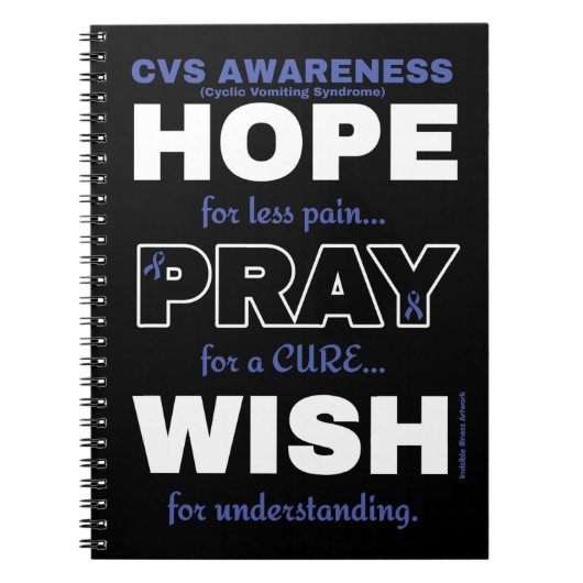 Hope Pray Wish...CVS Notitieboek (Voorkant)