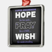 Hope Pray Wish.. Lupus Metalen Ornament (Links)