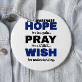 Hope Pray Wish...RA Ronde Button 6,0 Cm (In situ)