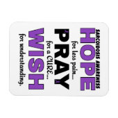 Hope Pray Wish.. Sarcoidose Magneet (Horizontaal)