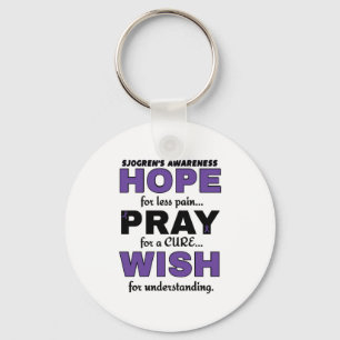 Hope Pray Wish...Sjogren's Sleutelhanger