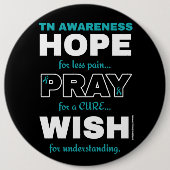 Hope Pray Wish...TN Pinback Button (Voorkant)