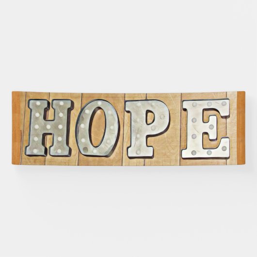 HOPE-protestbanner of -bordbord Spandoek (Horizontaal)