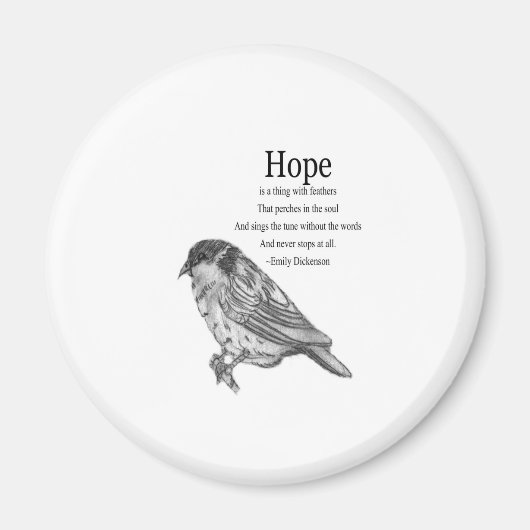 Hope Quote Magneet (Voorkant)