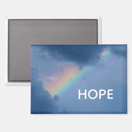 HOPE rainbow magnet (Voorkant / Achterkant)