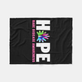 Hope Rare Disease Awareness Shirt - Rare Disease D Fleece Deken (Voorkant (Horizontaal))