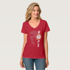 Hope Rebellious | Vrouwen V-Neck T-shirt