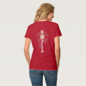 Hope Rebellious | Vrouwen V-Neck T-shirt (Achterkant volledig)