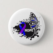 Hope reumatoid artritis Butterfly Ronde Button 5,7 Cm (Voorkant)