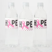 Hope Ribbon - Kanker Bewustzijn Water Waterfles Etiket (Flessen)