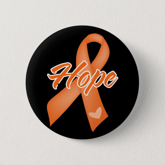 Hope Ribbon - Leukemie Ronde Button 5,7 Cm (Voorkant)
