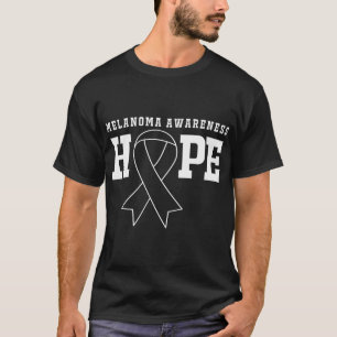 Hope Ribbon Skin Cancer Melanoom Awareness T-shirt