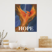 Hope Rising Phoenix Poster (Keuken)